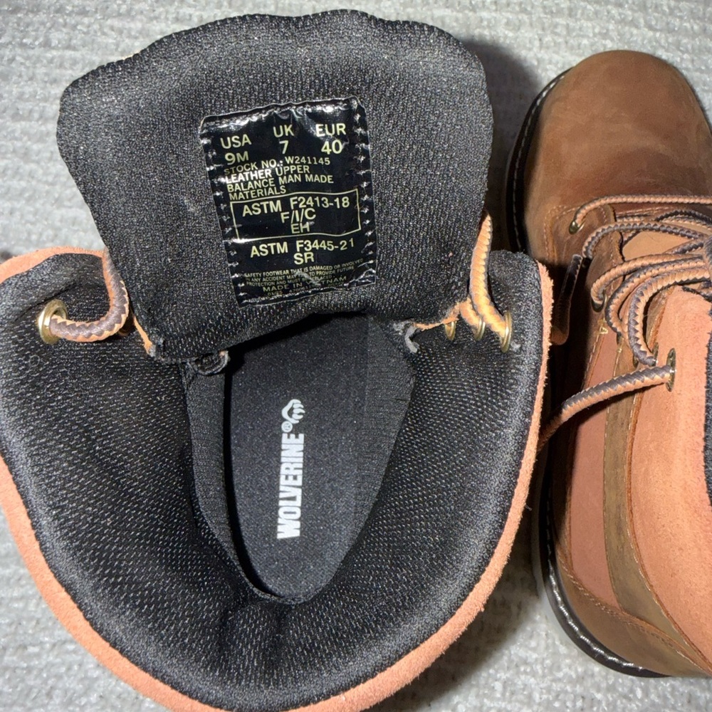 New Womens Wolverine 8” Lace-Up Revival Composite toe work boots - Picture 6 of 6